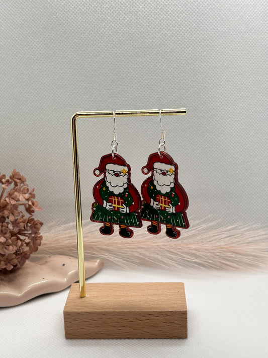 Santa Tree Earrings