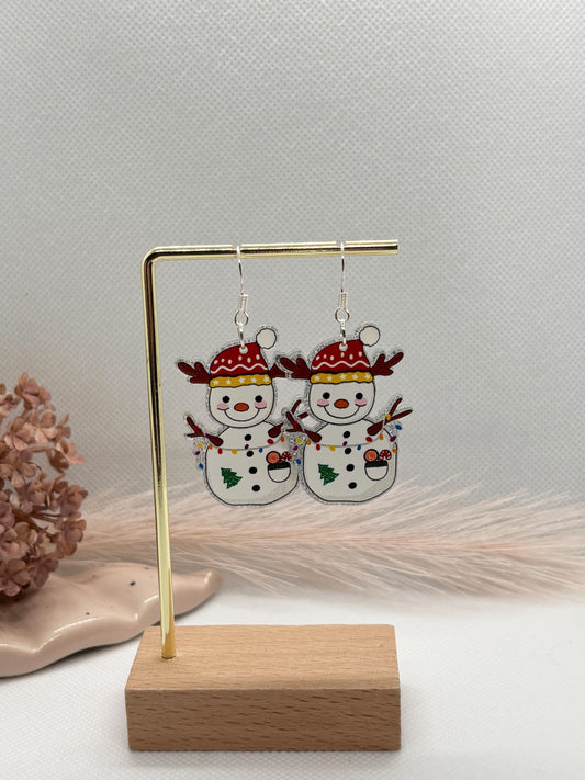 Snowman Earrings