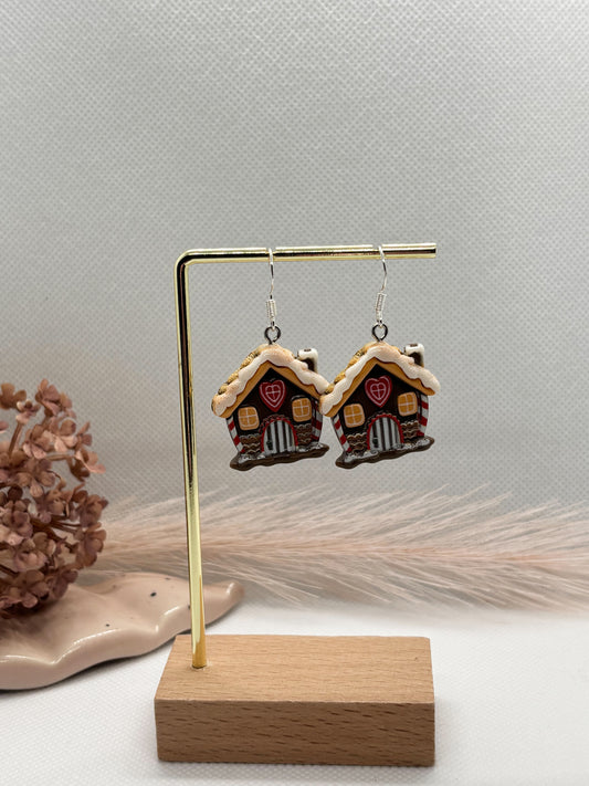 Gingerbread House Earrings