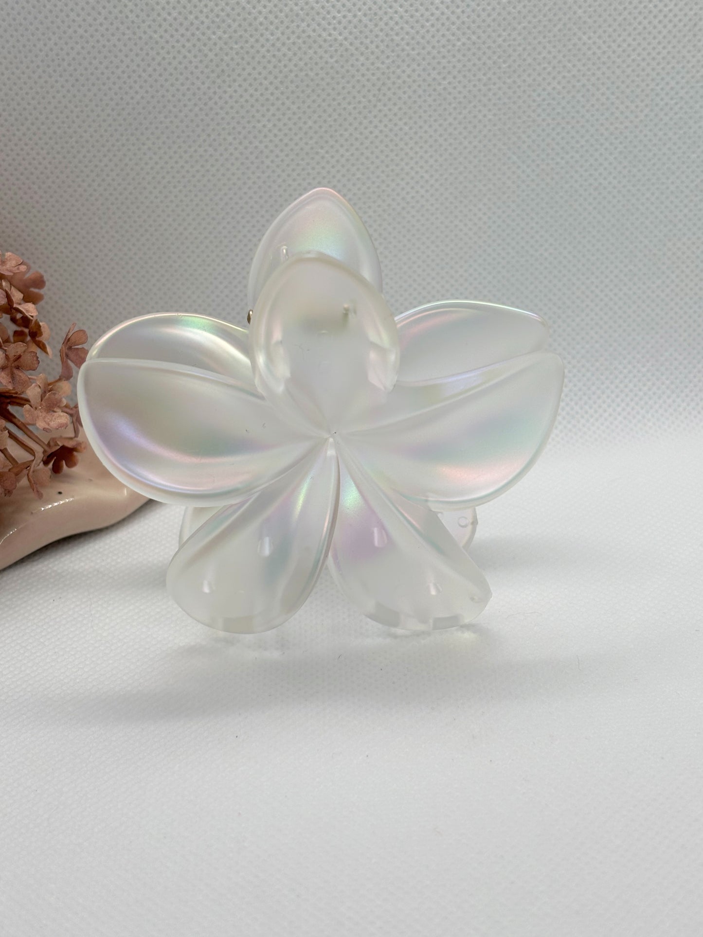 Holographic Flower Claw Clip