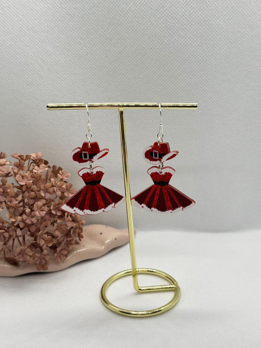 Mrs Claus Earrings