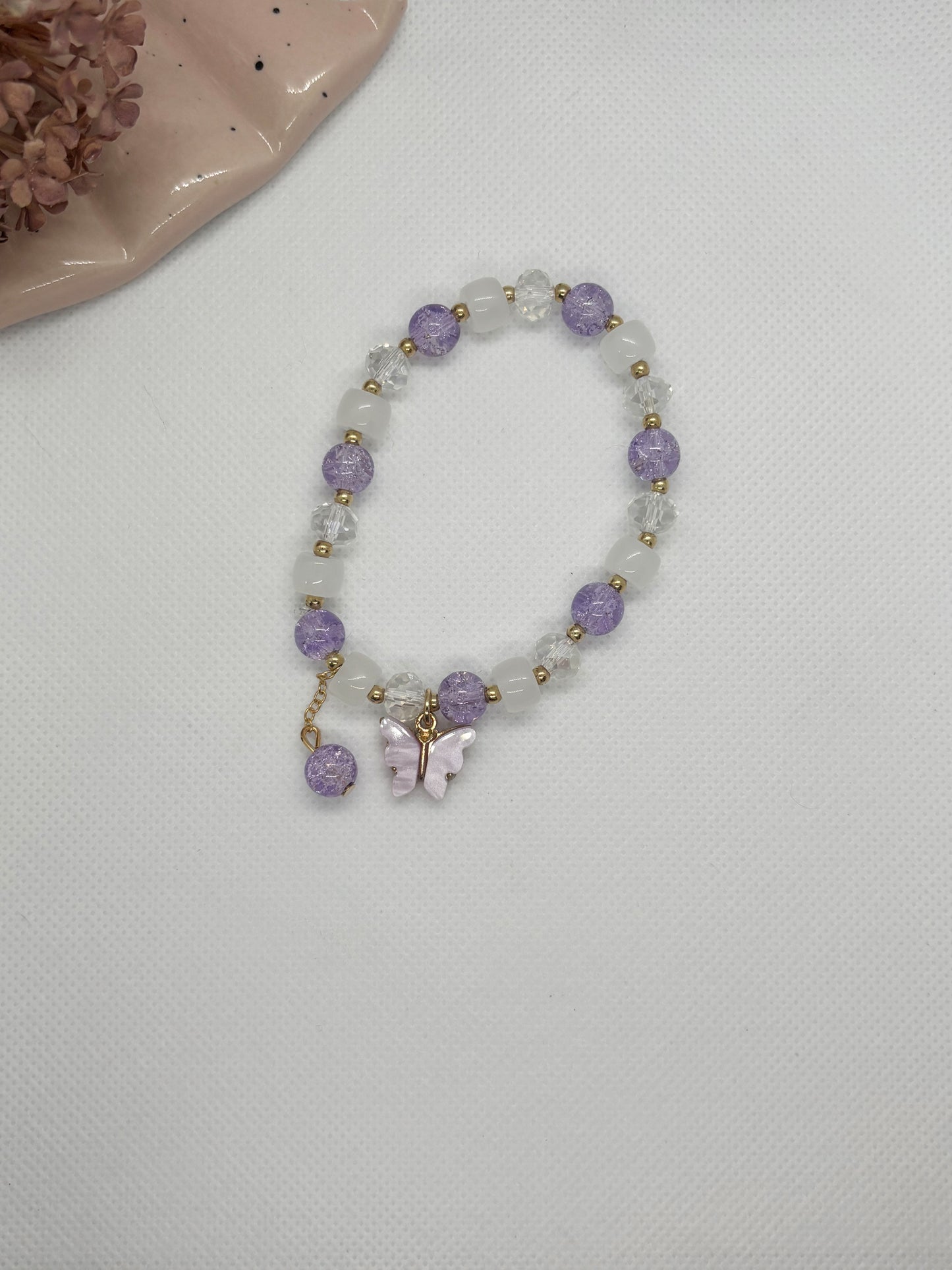 Purple Butterfly Bracelet