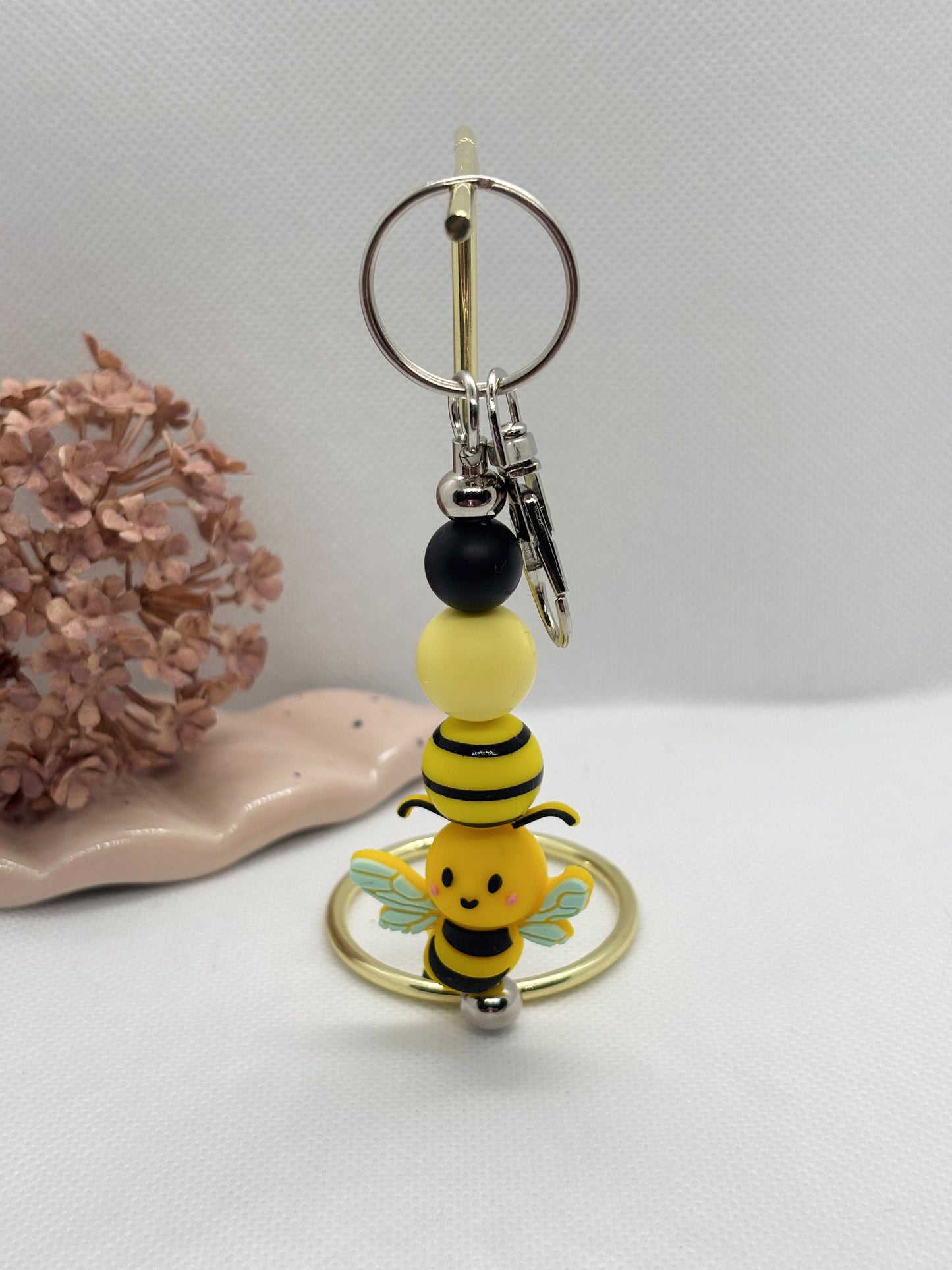 Bee Silicone Keychain