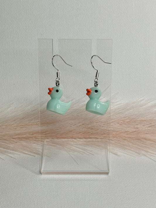 Blue Duck Earrings