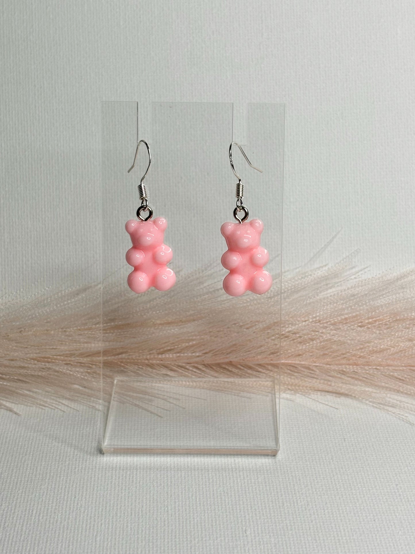 Pink Gummy Bear Earrings