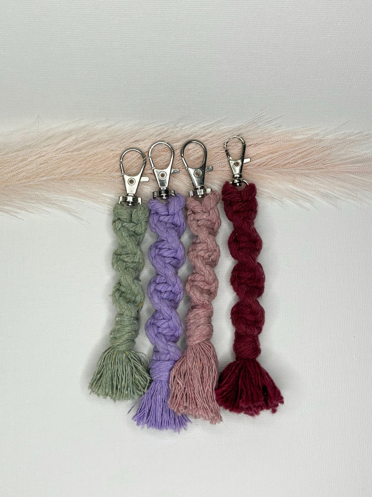 Macrame Twist Keychains