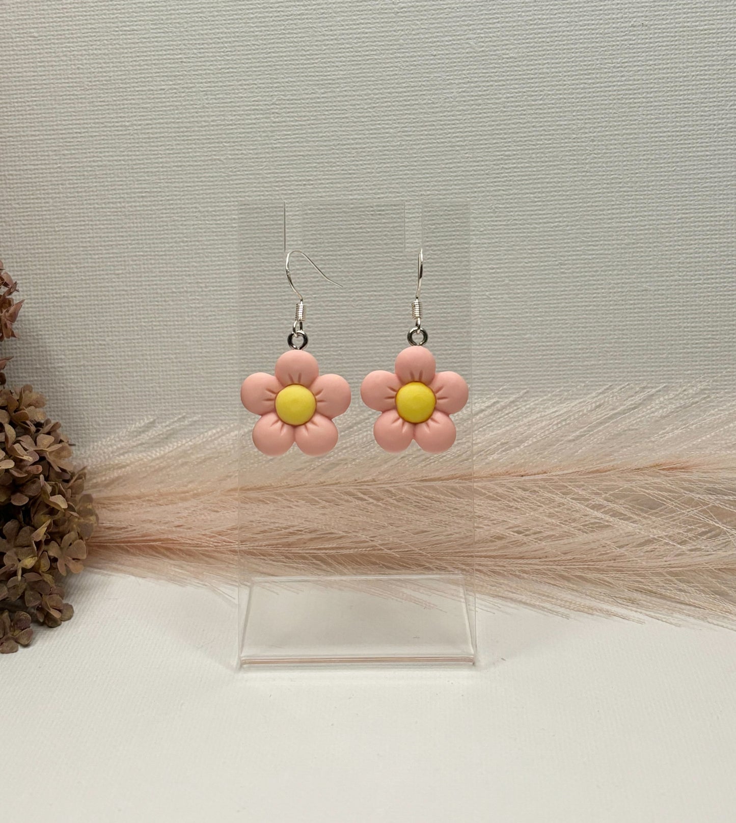 Blush Flower Earrings