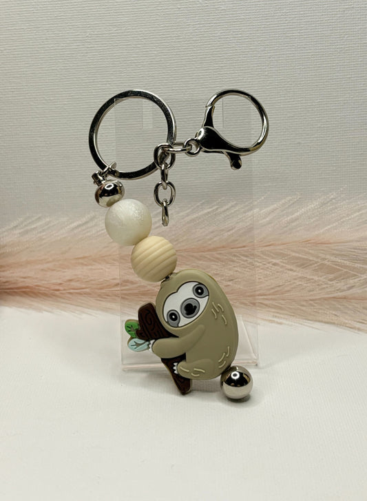 Sloth Silicone Keychain