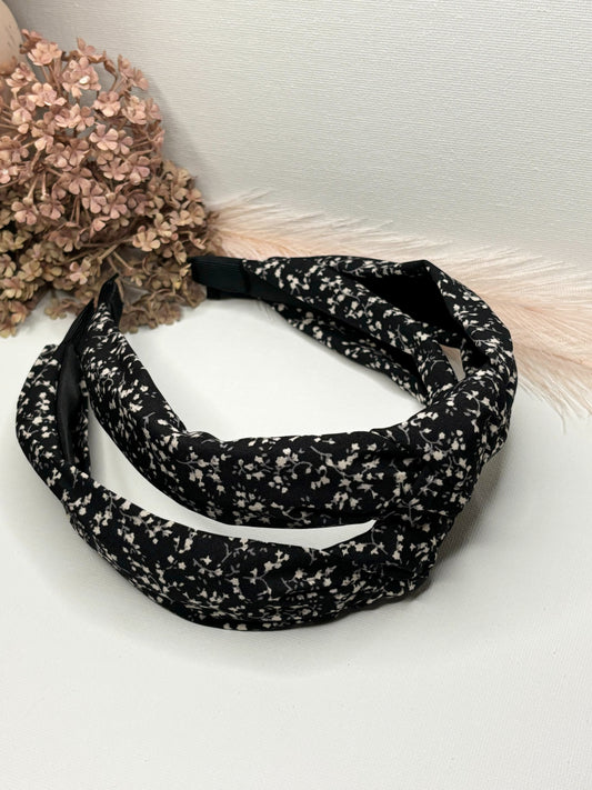 Black Floral Headband