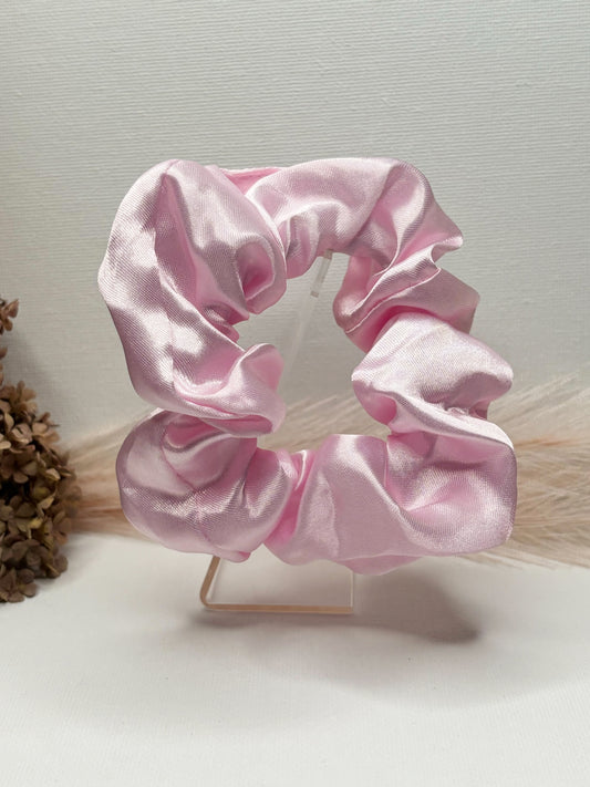 Pinky Silk Scrunchies