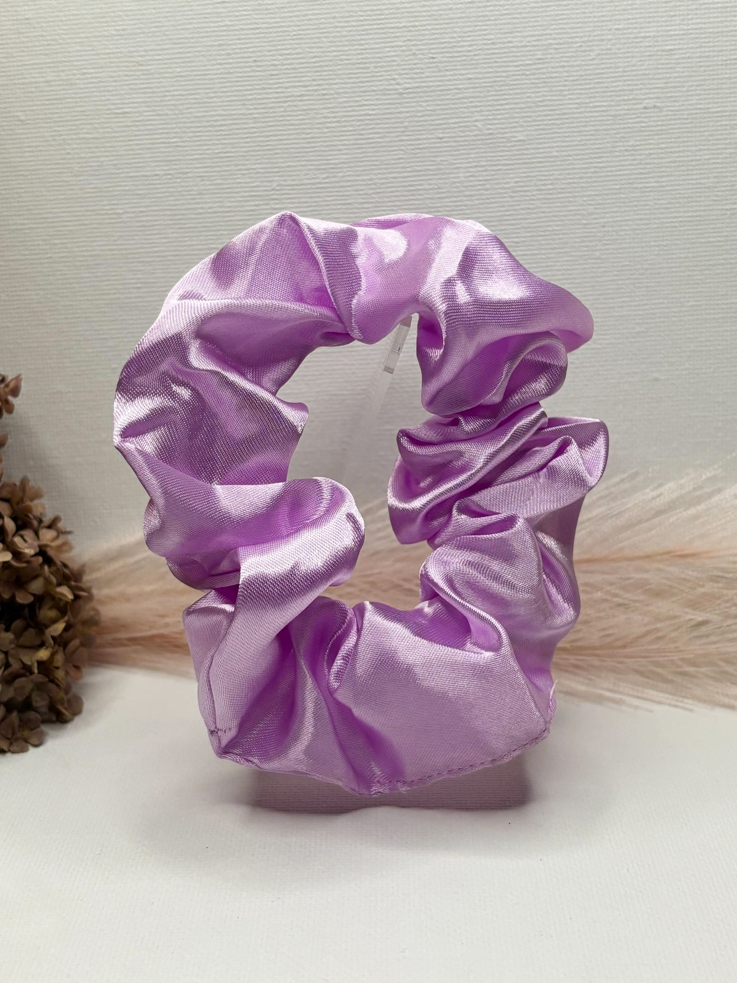 Bright Purple Silk Scrunchies!